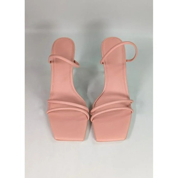 Cult Gaia Women's Lydia Square Toe Strap High Heel Sandals Size 37.5 (MSRP $428) - Picture 5 of 11